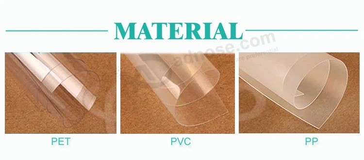 Caja de embalaje de plástico transparente para mascotas / PVC transparente para cabello largo