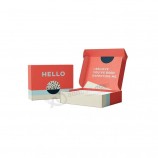 роскошный изготовленный на заказ логотип рифленый картон одевает упаковывая почтовые подарочные коробки
