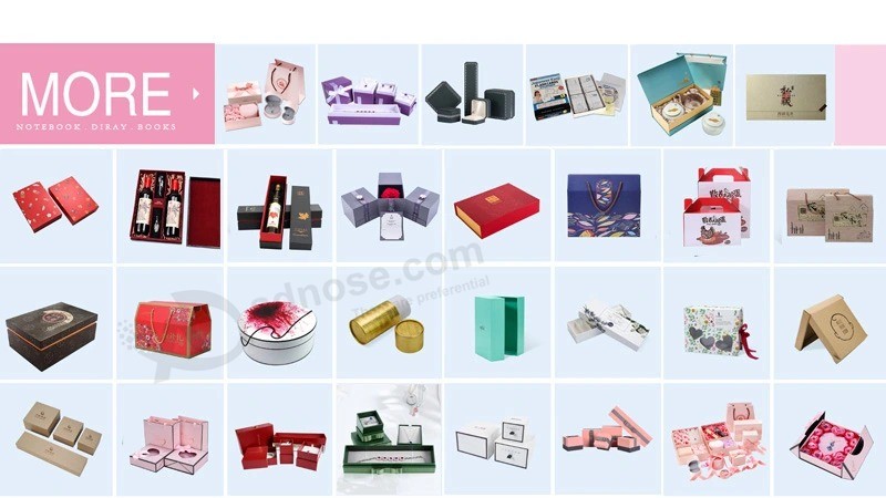 Wholesales custom Logo and design Color paper Packing Box for Jewelry