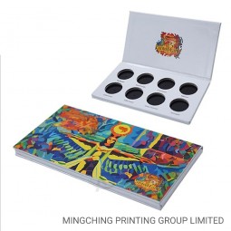 직사각형 메이크업 다채로운 8 PCS 화장품 빈 립글로스 아이 섀도우 포장 상자
