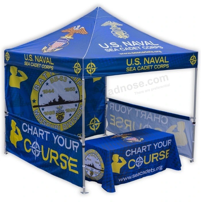 Exhibition Events Trading Show Canopy Custom Logo Advertising Promotional Pop up Trade Show Tent