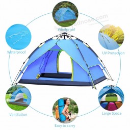 Waterproof  Pop Up Tents for Outdoor Sports Camping Hiking Travel Beach with Zippered Door