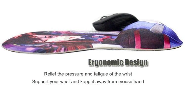 Factory Direct Sales Sponge Wrist Rest Mouse Pad