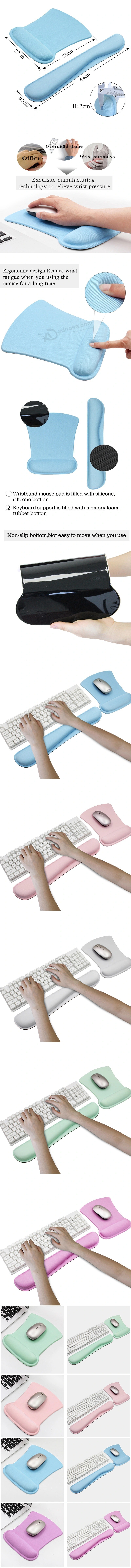 부드러운 컴퓨터 내구성있는 손목 받침대 마우스 패드