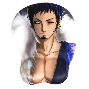 3D Animation Sexy Pectorales Printing Gel Wrist Rest Mouse Pad