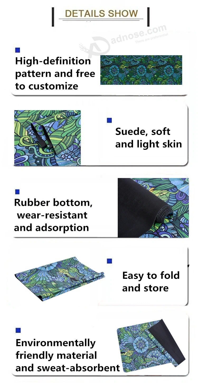 Impressão por sublimação personalizada Tapete de rato plano de borracha para jogos