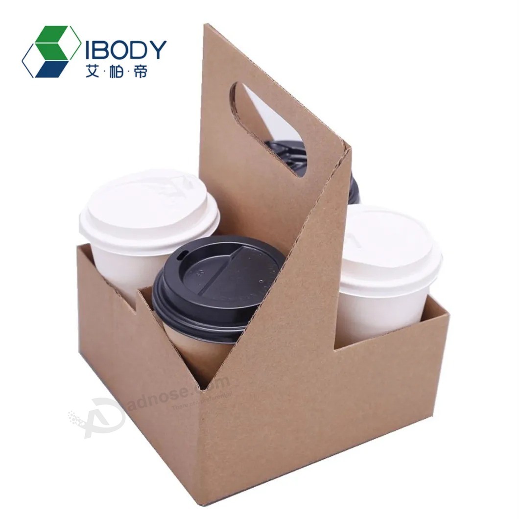 Custom Size Thick Kraft Paper Cup Holder