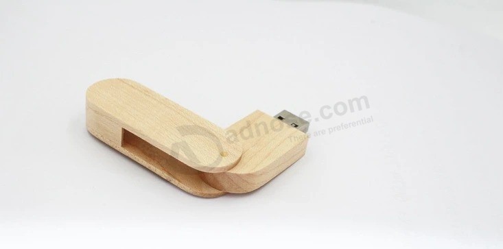 Disco de madera de la impulsión U de la pluma de memoria USB del logotipo personalizado