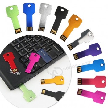 Key Pen-drive mini flash metal USB flash-drive 2.0 128mb 512mb 16gb 32gb 64gb memory stick storage disk (10 pezzi-free-custom-logo)