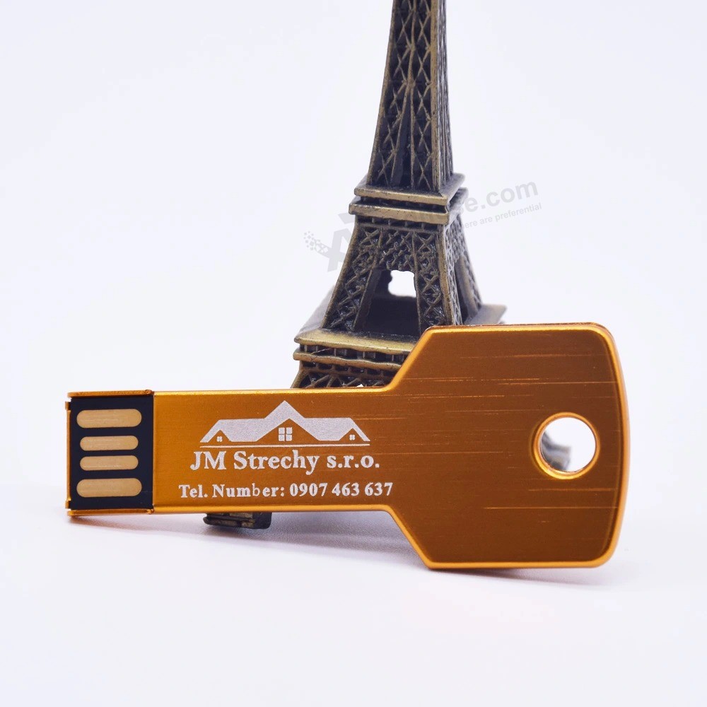 Key Pen-Drive mini Flash металлический USB-флеш-накопитель 2.0 128 МБ 512 МБ 16 ГБ 32 ГБ 64 ГБ Карта памяти Диск для хранения (10PCS-Free-Custom-Logo)
