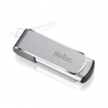Netac 32 gb swivel metalen USB flash drive 64 gb 16 gb 128 gb pendrive u388 indicatielampje 360 ​​draaien DIY custom memory stick U disk