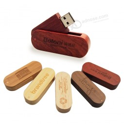 Pen drive de madera con logotipo personalizado 4GB 8GB 16gb 32gb 64gb fotografía personalizada USB 2.0 disco de memoria flash drive
