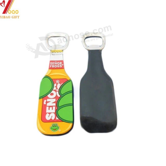 Werkseitig angepasste weiche PVC-Flaschenöffner Schlüsselring Bierflaschenöffner
