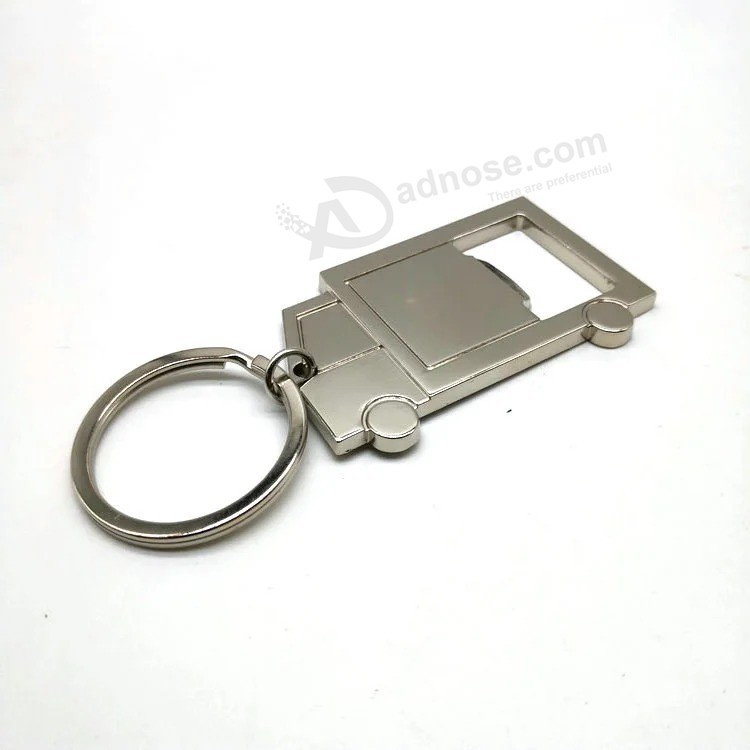 Werbeklassiker Metall Schlüsselbund Aluminium Schlüsselbund mit Logo Gravur Flasche Öffner Schlüsselring