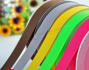 wholesale 100% polyester grosgrain ribbon embossed printed ribbon