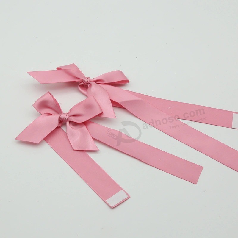 Customized satin Ribbon Bow for paper Box packaging Decoration