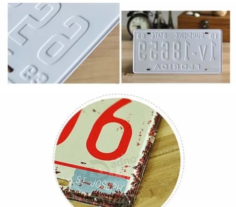 3D 자동차 번호판이있는 번호판 licenese Plate의 디자인