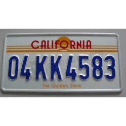 Round Corner Car License Plate by Sublimation Printing