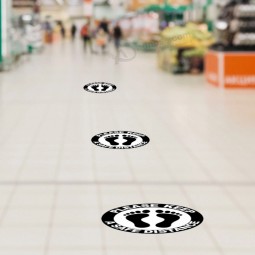 sociale afstand vloer stickers teken stickers 12 inch veiligheid sociale afstand sticker