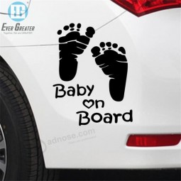 baby aan boord coole achter reflecterende zonnebril kind auto vinyl stickers waarschuwingsstickers aangepaste baby aan boord auto sticker