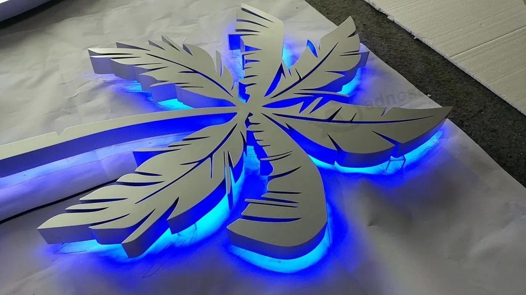 Beleuchteter Edelstahlkanal Letter 3D Metall Letter