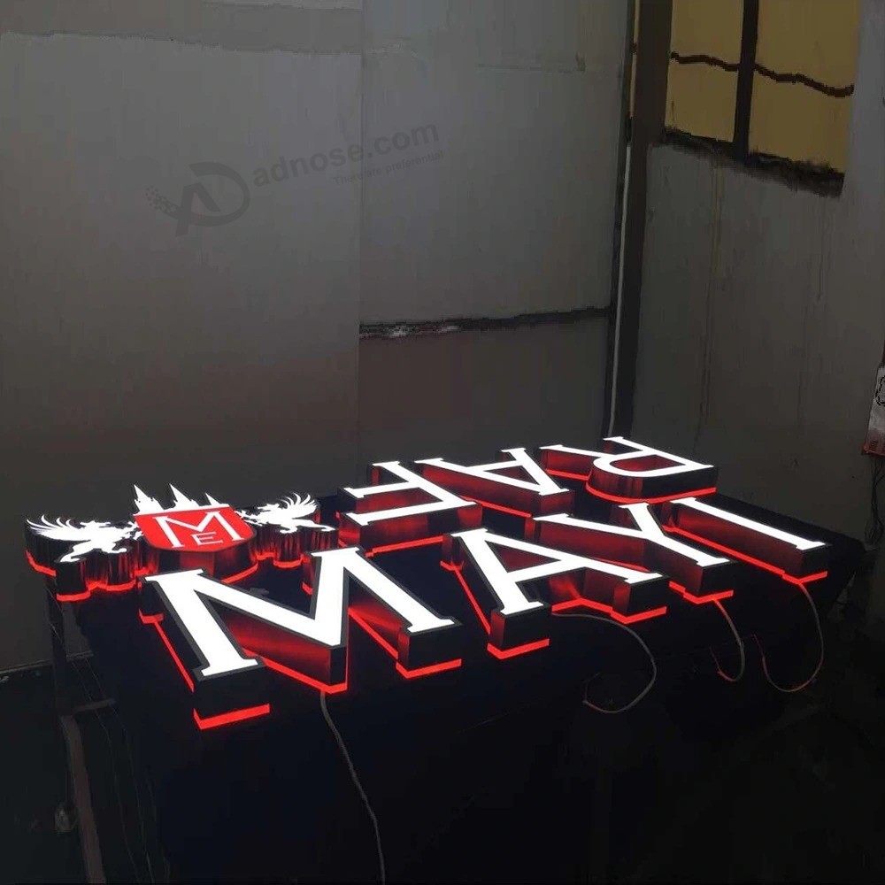 Insegna della lettera del canale della resina epossidica LED di pubblicità 3D per la visualizzazione del logo