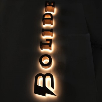 letreros de canal publicitario a medida letras de letrero LED iluminadas