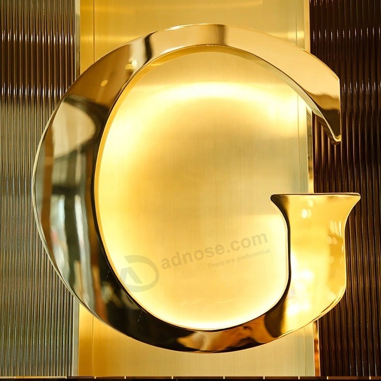 2020 индивидуальный идеальный завод Рекламный щит Прямая продажа 3D LED письмо Знак логотип и тип буквы