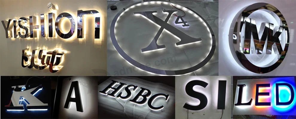 Epoxy Resin Stainless Steel Lettering LED Channel Letters