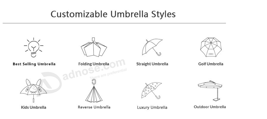 Dongguan Bank 21 Zoll Automatischer dreifacher Werbe-Regenschirm