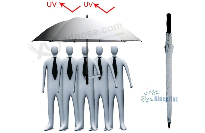 Werbung Golf Regenschirm winddicht mit Logo für Hotel