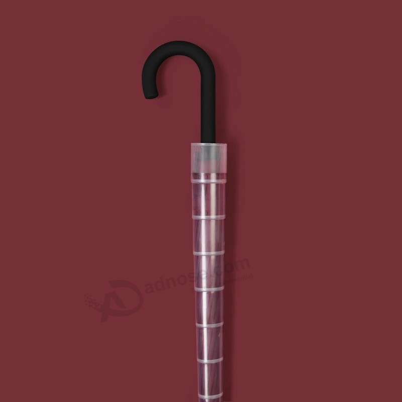 防水スリーブストレートハンドル傘Jハンドル傘カスタマイズされたロゴ広告傘