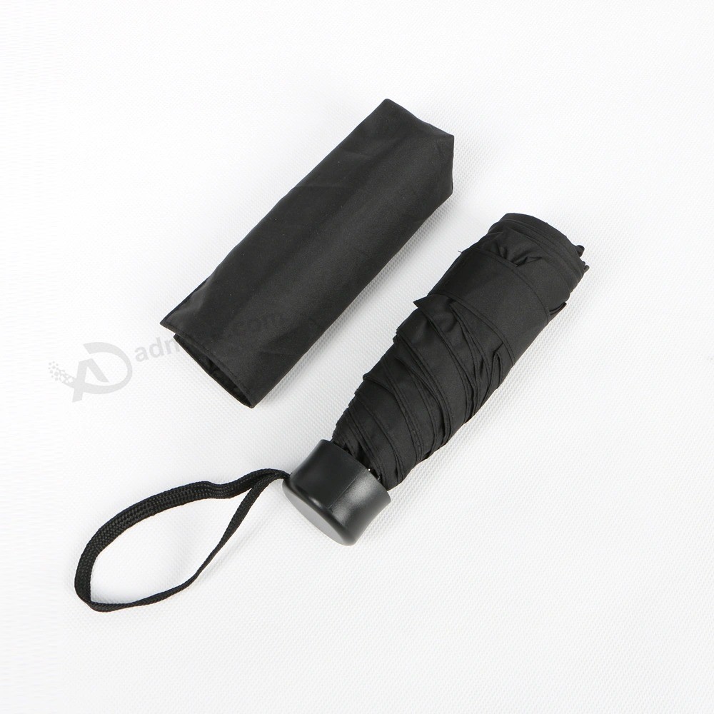 Smallest 5 folding Umbrella in black Advertising umbrella Promotion Umbrella