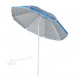 robusto ombrellone da spiaggia UV per esterni con stampa logo personalizzato 180/200 Cm per promozione pubblicitaria ed esposizione stradale
