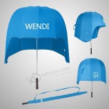 Креативный вертикальный шлем, зонтик, козырек, большой ветрозащитный зонт, рекламный зонтик, подарочная наст