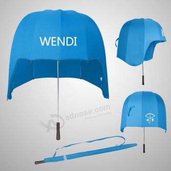 kreative vertikale Helm Regenschirm Sonnenschirm Sonnenschirm großen winddichten Regenschirm Werbung Regenschirm Geschenk Anpassung