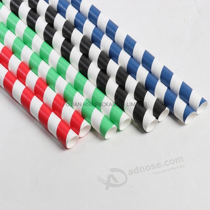 Jumbo paper Straw 10mm 12mm large Wedding party Striped Straw