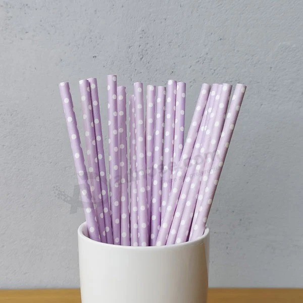 China popular Colorful biodegradable Drinking paper Straws