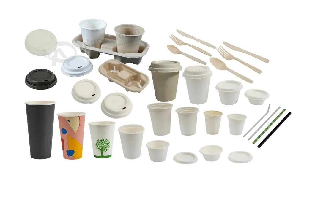 6mm Eco-Friendly biodegradable Compostable dinner Set paper Straw