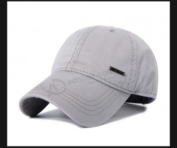 изготовленная на заказ хлопковая спортивная бейсбольная кепка, рекламная шляпа с металлической этикеткой, л