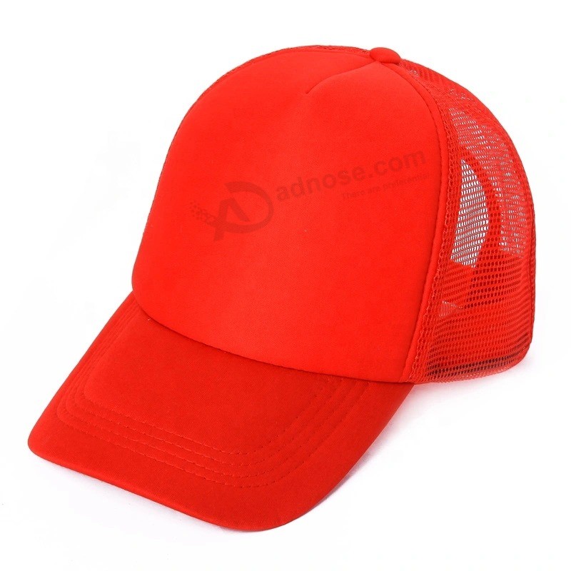 Pubblicità promozionale Logo personalizzato Sport con marchio Cappellino e cappello da camionista nero in mesh