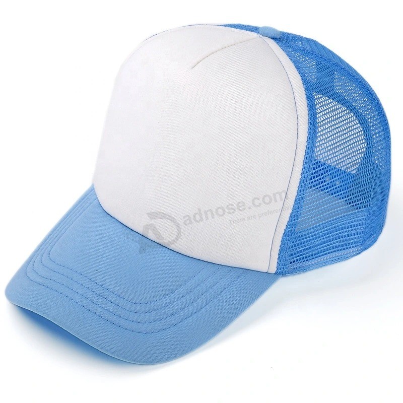 Reclame promotionele aangepaste logo Gemerkte sport Mesh zwarte Trucker Cap en hoed