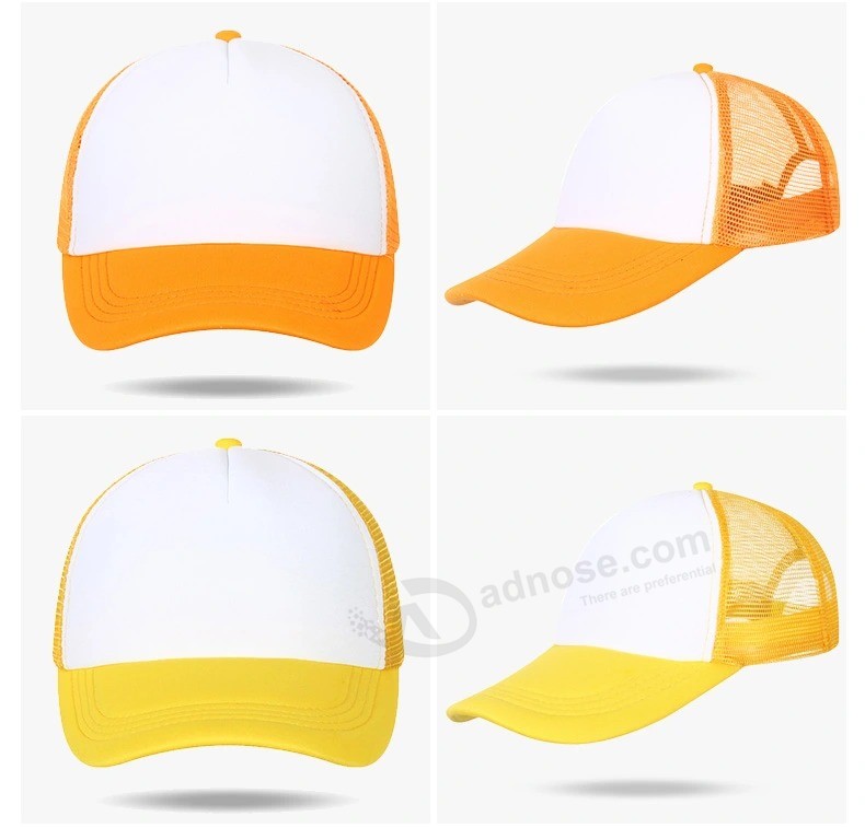 Cheap Advertising Custom 100% Polyester Sports Mesh Trucker Cap and Hat