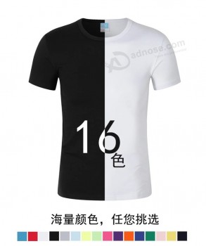 Guangzhou Rj ropa personalizada maratón camiseta que imprime camisetas promocionales en blanco con su logotipo y diseño publicitario