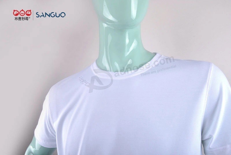 Customized european Size cheap Plain 100 cotton T shirt for Advertising