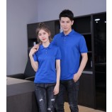 Werbung für einfaches Herren- und Damen-Poloshirt, Firmenuniform-Poloshirt