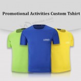 camiseta publicitaria promocional barata maratón deportes Dri Fit camiseta de malla personalizada