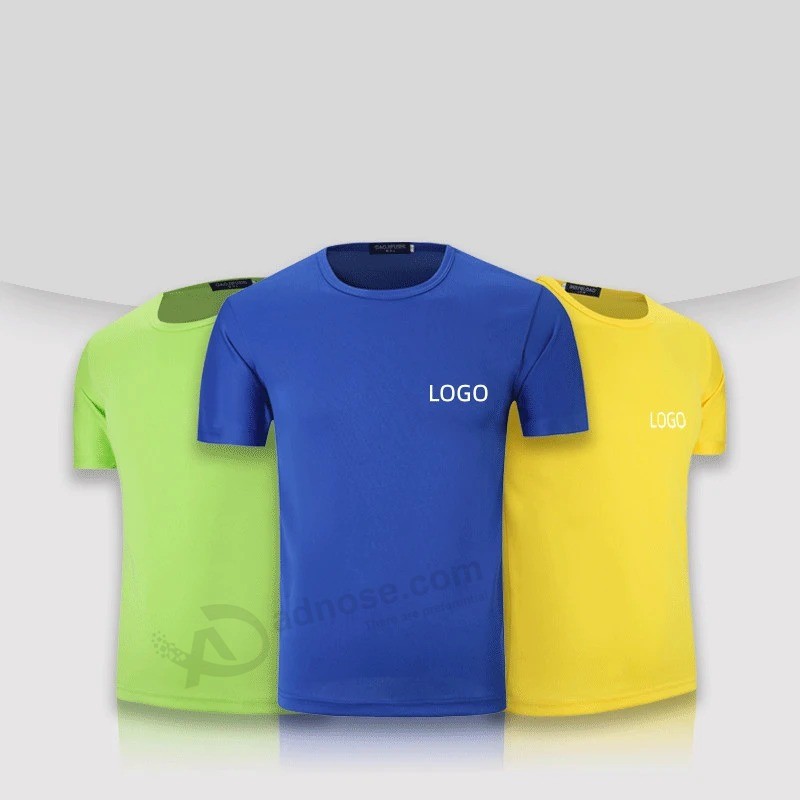 Cheap Promotional Advertising Tshirt Marathon Sports Dri Fit Mesh Tshirt Custom