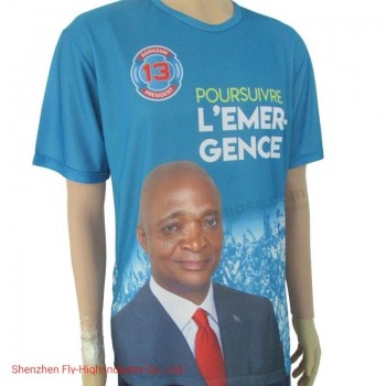 оптовые рекламные футболки предвыборные рекламные товары пользовательские рубашки футболки с трафаретной 