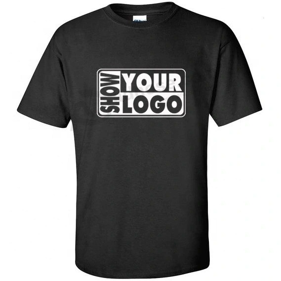 Logo gedruckt Baumwollmaterial Werbung Promotion T-Shirt